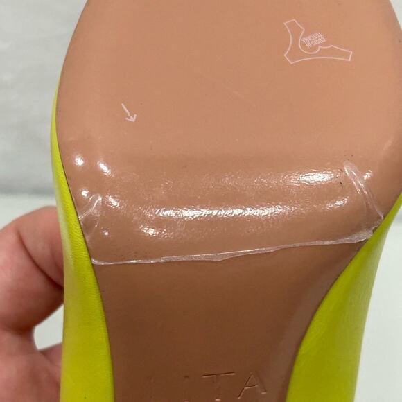 Lita by Ciara Acid Lime Solid Point Toe Pump Heels Stiletto Size 39/8.5 NIB - Picture 7 of 13